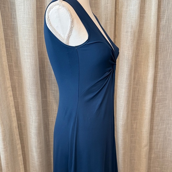 Patagonia Blue Twist Front Sleeveless Dress Women's Midi - Small - Picture 3 of 11
